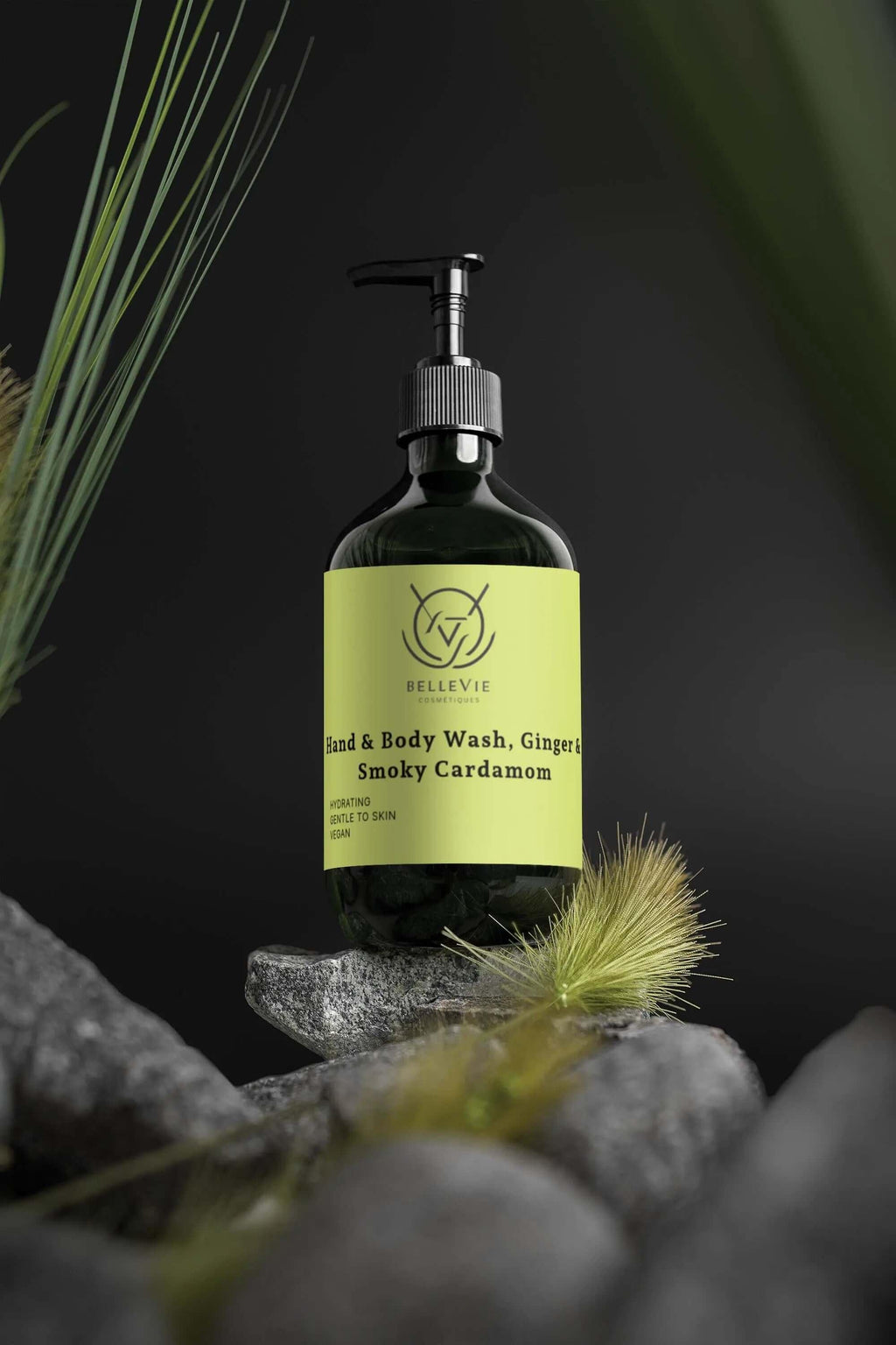 smoky cardamom hand wash Hand & Body Wash, Ginger & Smoky Cardamom 490ml - BelleVie Cosmétiques