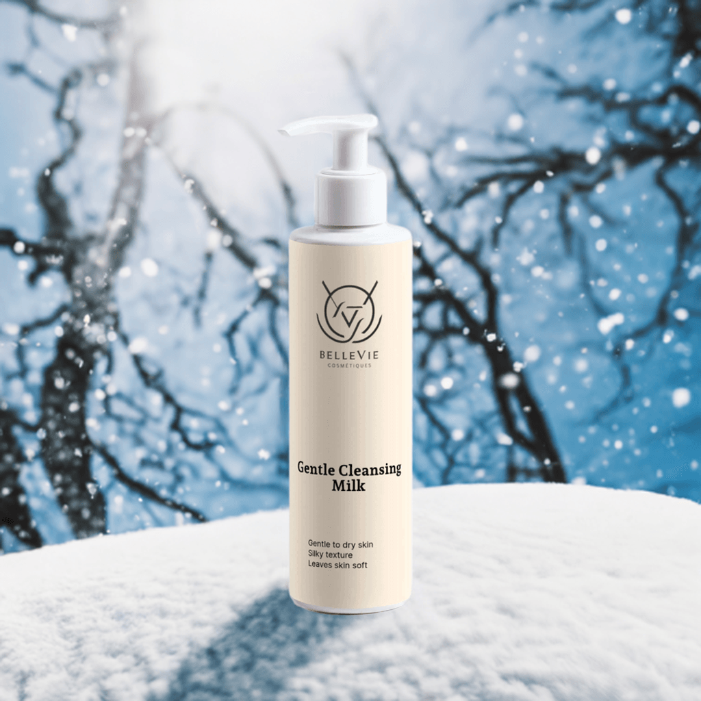 Gentle Cleansing Milk 200ml by BelleVie - nourishing makeup-removing cleanser with shea butter and argan oil for dry and sensitive skin