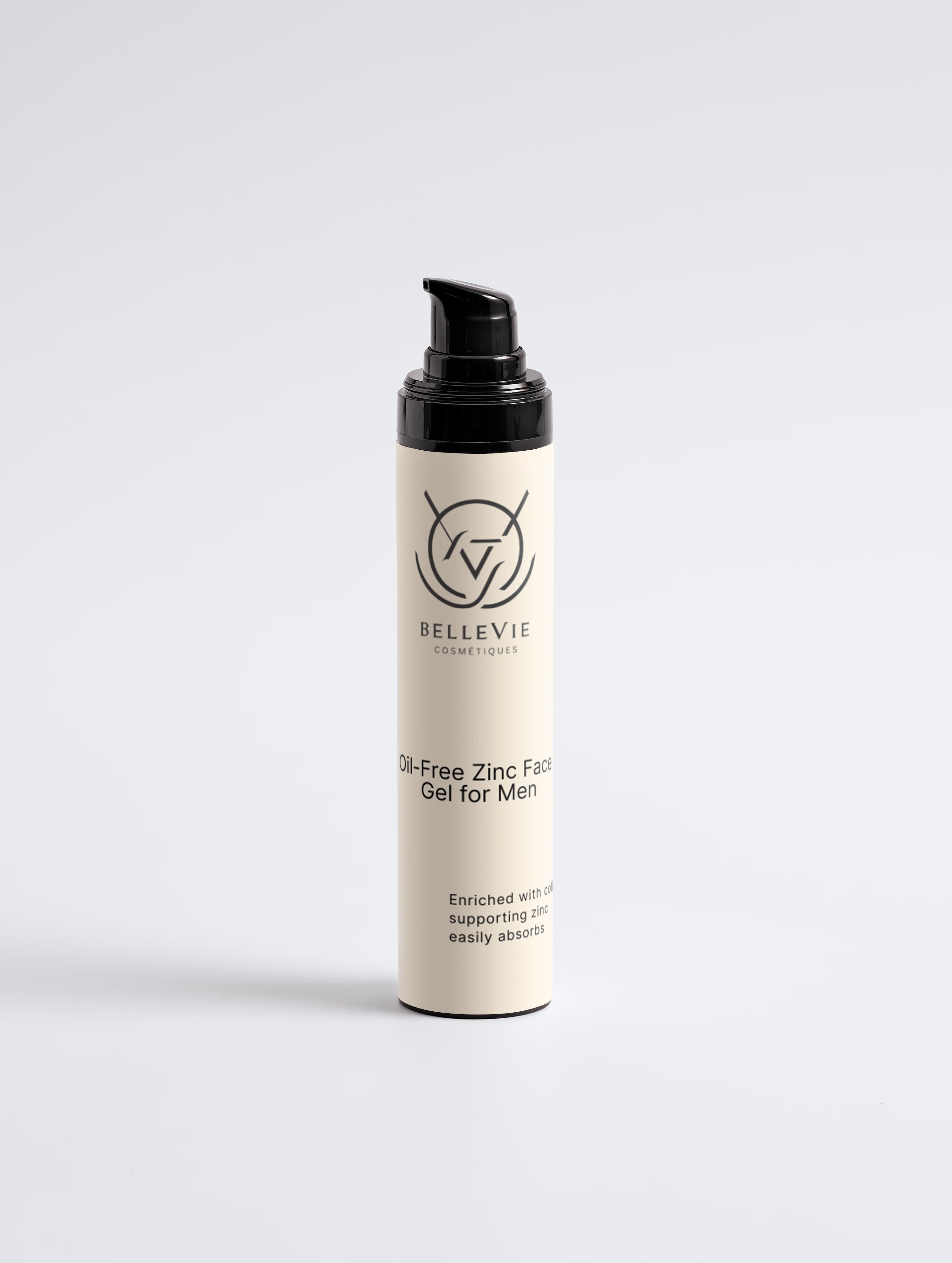 Olievrije Zink Gezichtsgel voor Mannen 50ml – Controleer Olie, Kalmeer & Bescherm