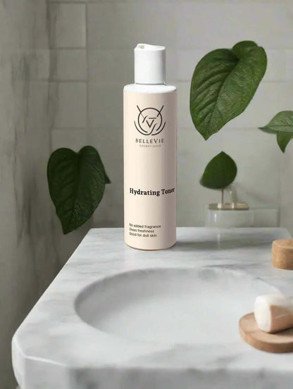 Hydrating Toner 200ml – restore skin moisture with rose water and hyaluronic acid for a youthful glow
