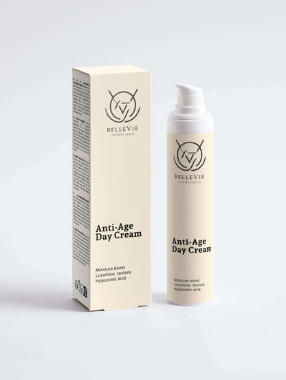 Anti-Ageing Collection Box - Anti-Age Day Cream, Botox-Like Peptide Serum, Smoothing Eye Cream - BelleVie Cosmétiques
