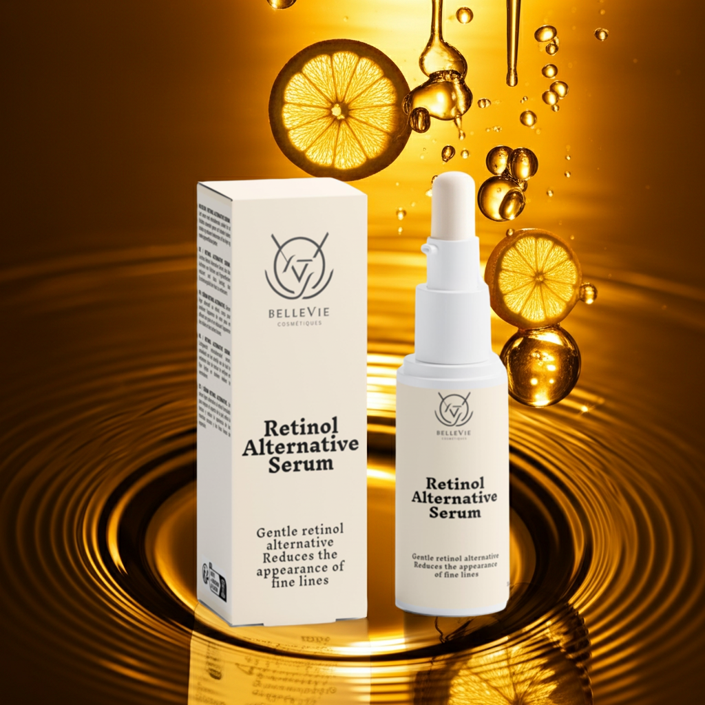 BelleVie Retinol Alternative Serum and Eye Serum duo – gentle anti-aging skincare set