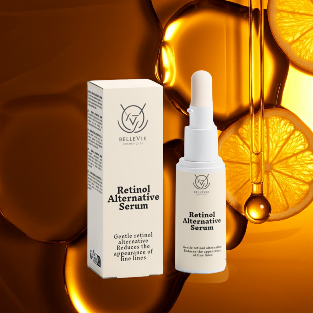 BelleVie Retinol Alternative Serum 30ml – vegan anti-aging serum for fine lines and radiance