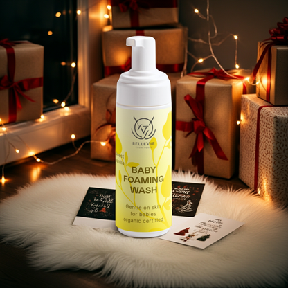 Espuma de Limpeza para Bebé 150ml – Limpeza Ultra-Suave para Pele Sensível e de Recém-Nascido