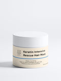 Keratin Intensive Rescue Hair Mask 170ml – deep conditioning treatment for damaged, dry and frizzy hair by BelleVie