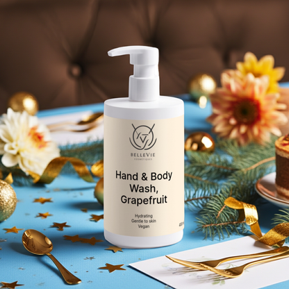 Gel de Mãos e Corpo, Toranja 400ml – Limpeza Diária Refrescante para Pele Suave e Energizada