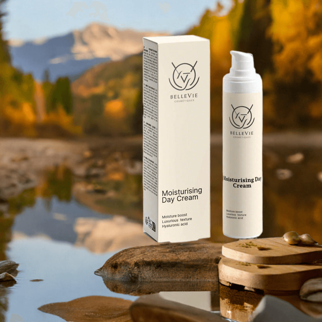 Moisturising Day Cream 50ml - fast-absorbing silky texture for instant hydration and dewy glow, suitable for all skin types