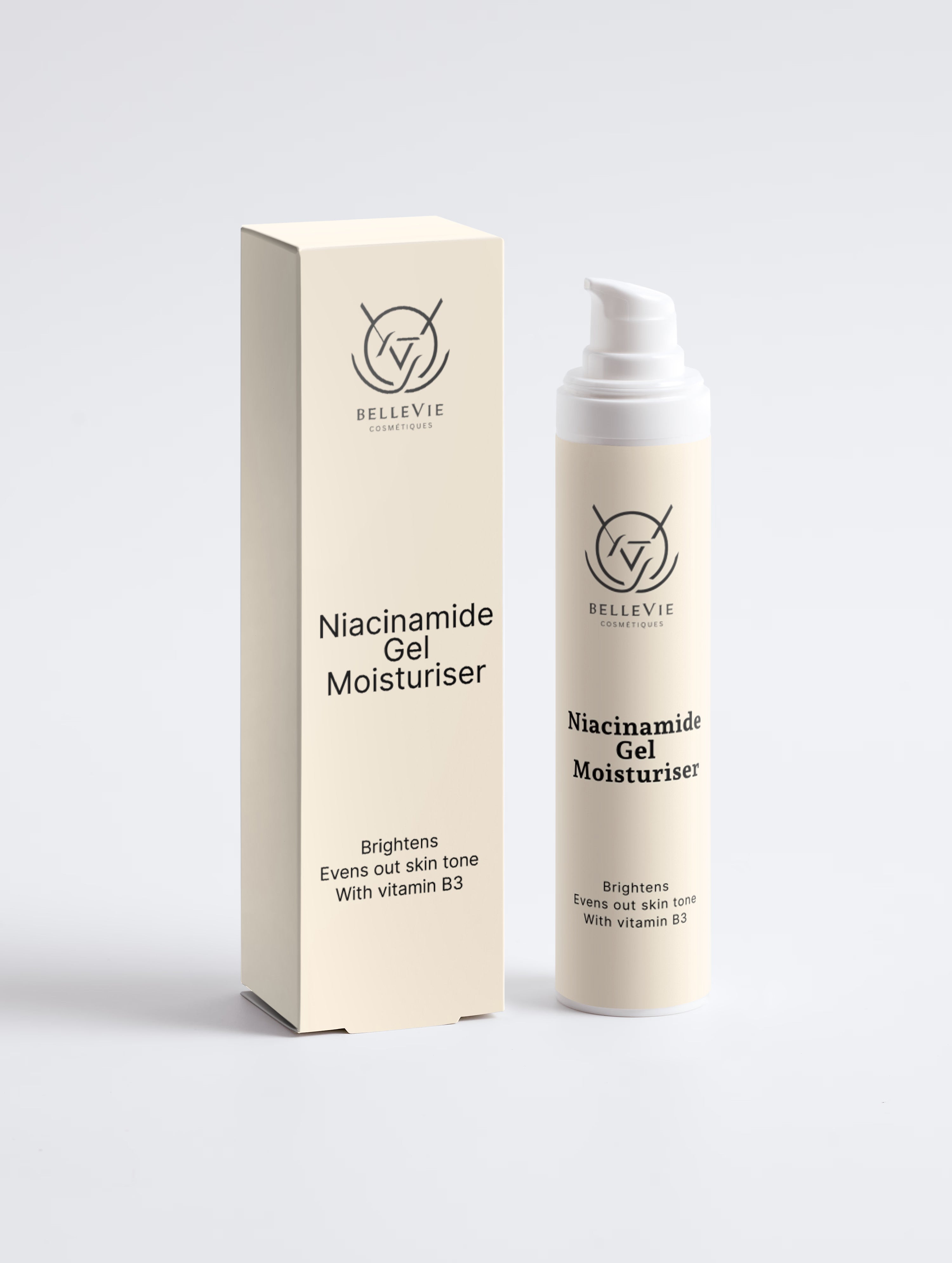 Niacinamide Gel Moisturiser texture - lightweight fast-absorbing gel that leaves skin smooth and non-greasy