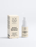 Retinol Alternative Eye Serum packaging with box on a white background