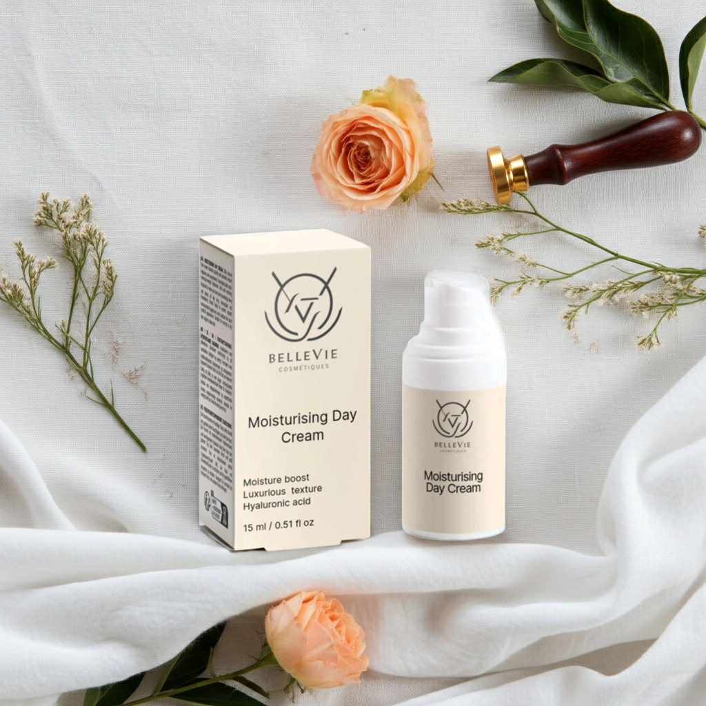 Organic hydration skincare bundle with face cream, serum, and booster for glowing skin