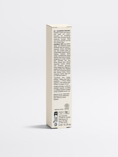 Peptide mascara for longer fuller lashes – vegan nut-free buildable formula by BelleVie