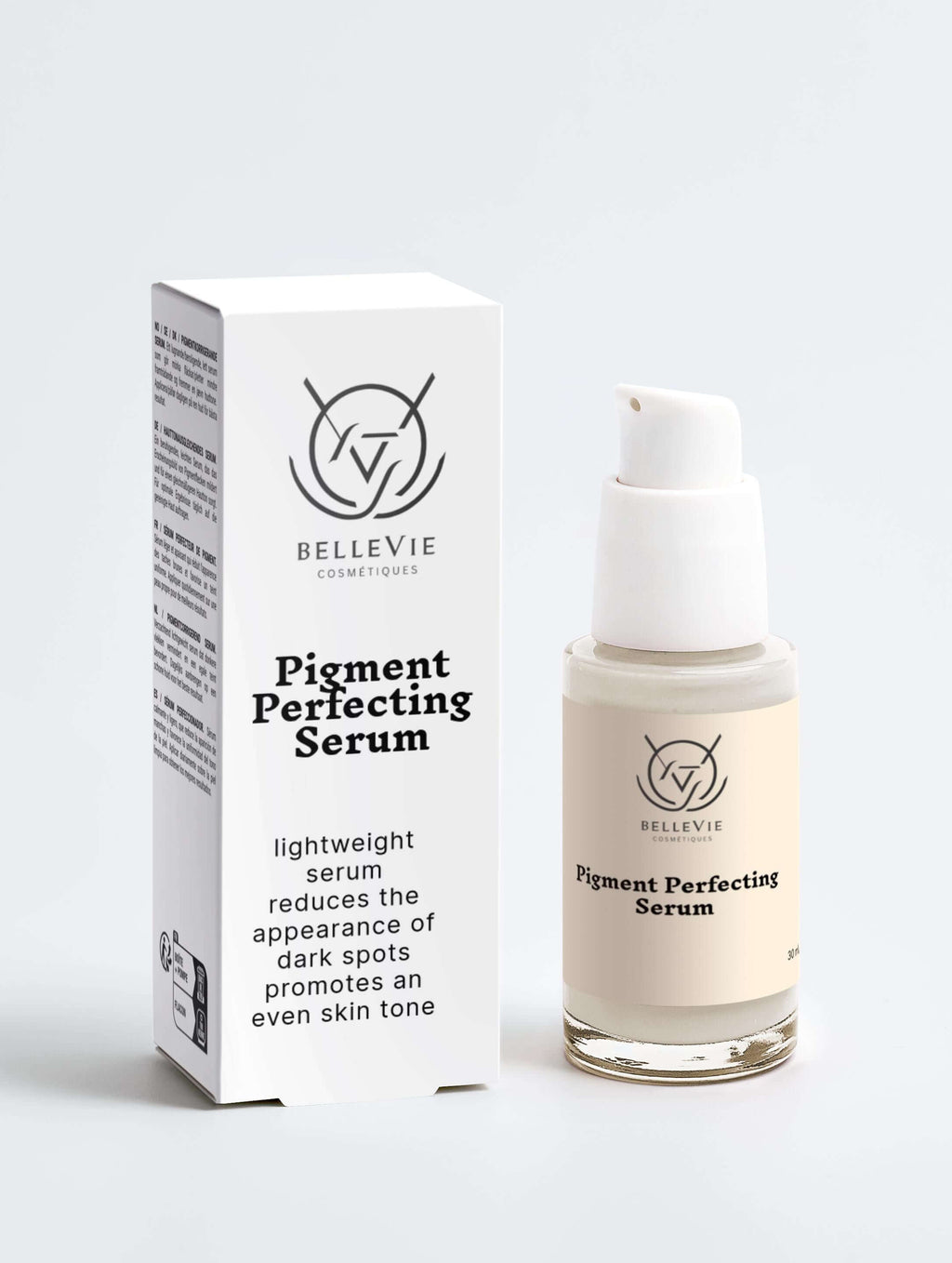 Pigment Perfecting Serum in elegant white and transparent packaging