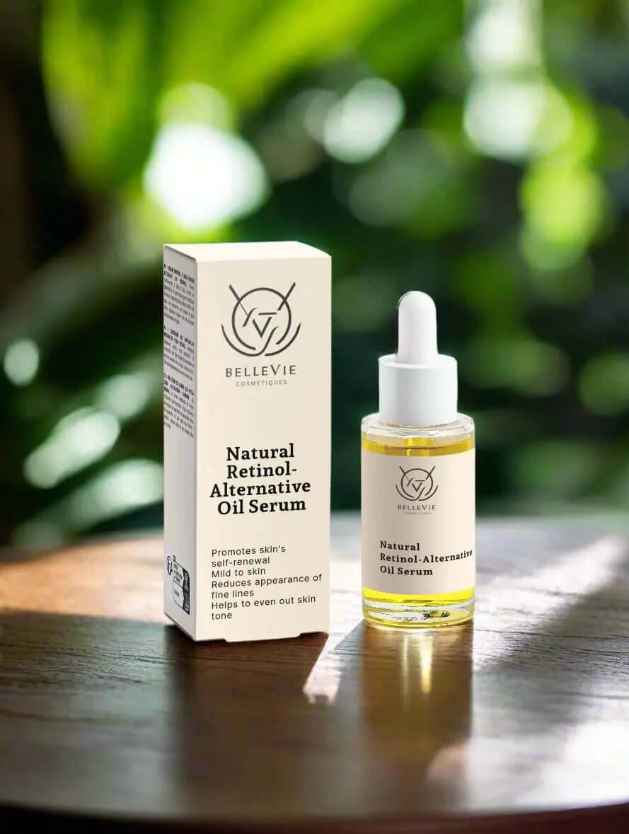 Plant-based retinol alternative serum that smooths fine lines and boosts radiance