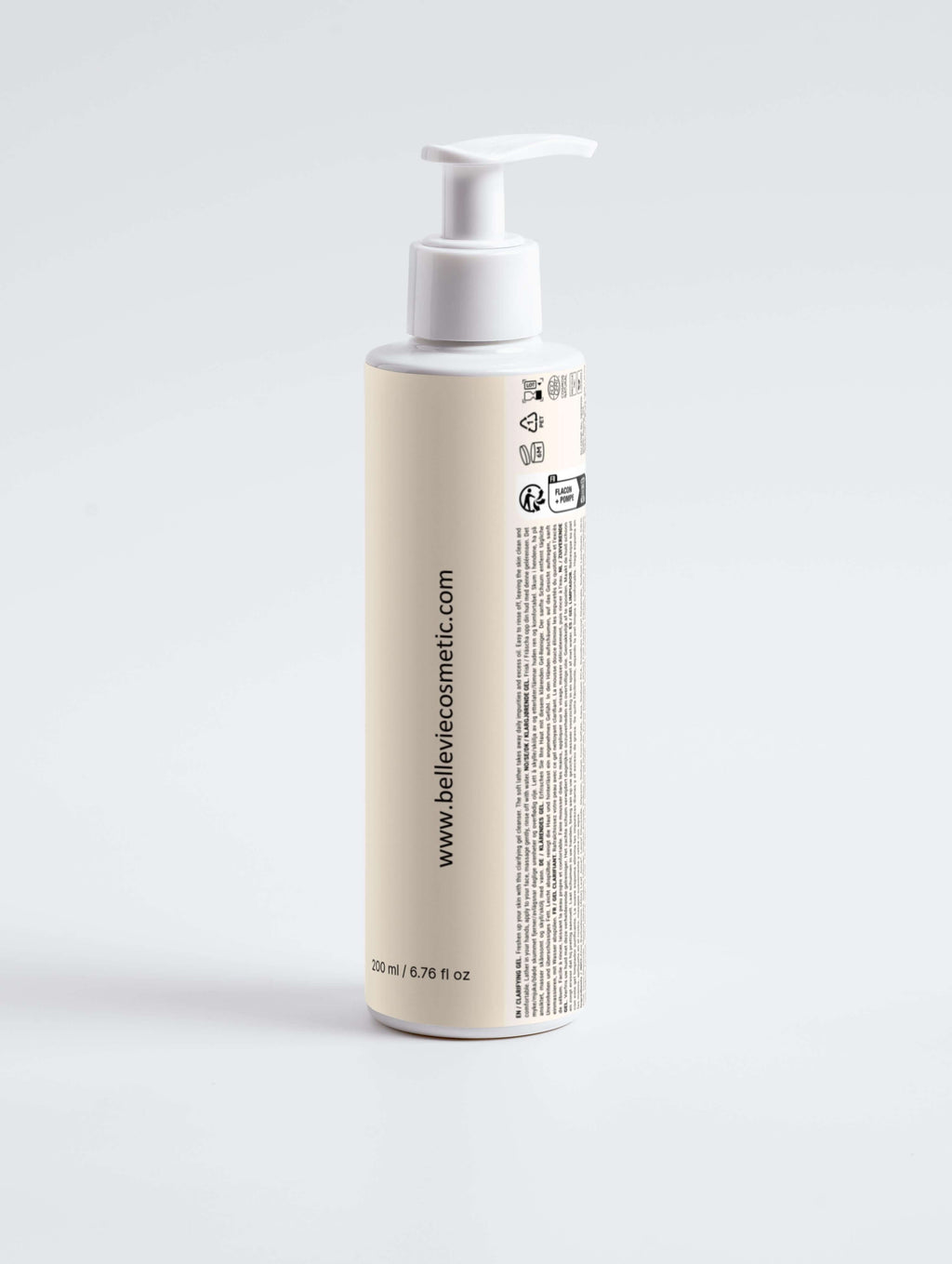 clarifying gel pump bottle