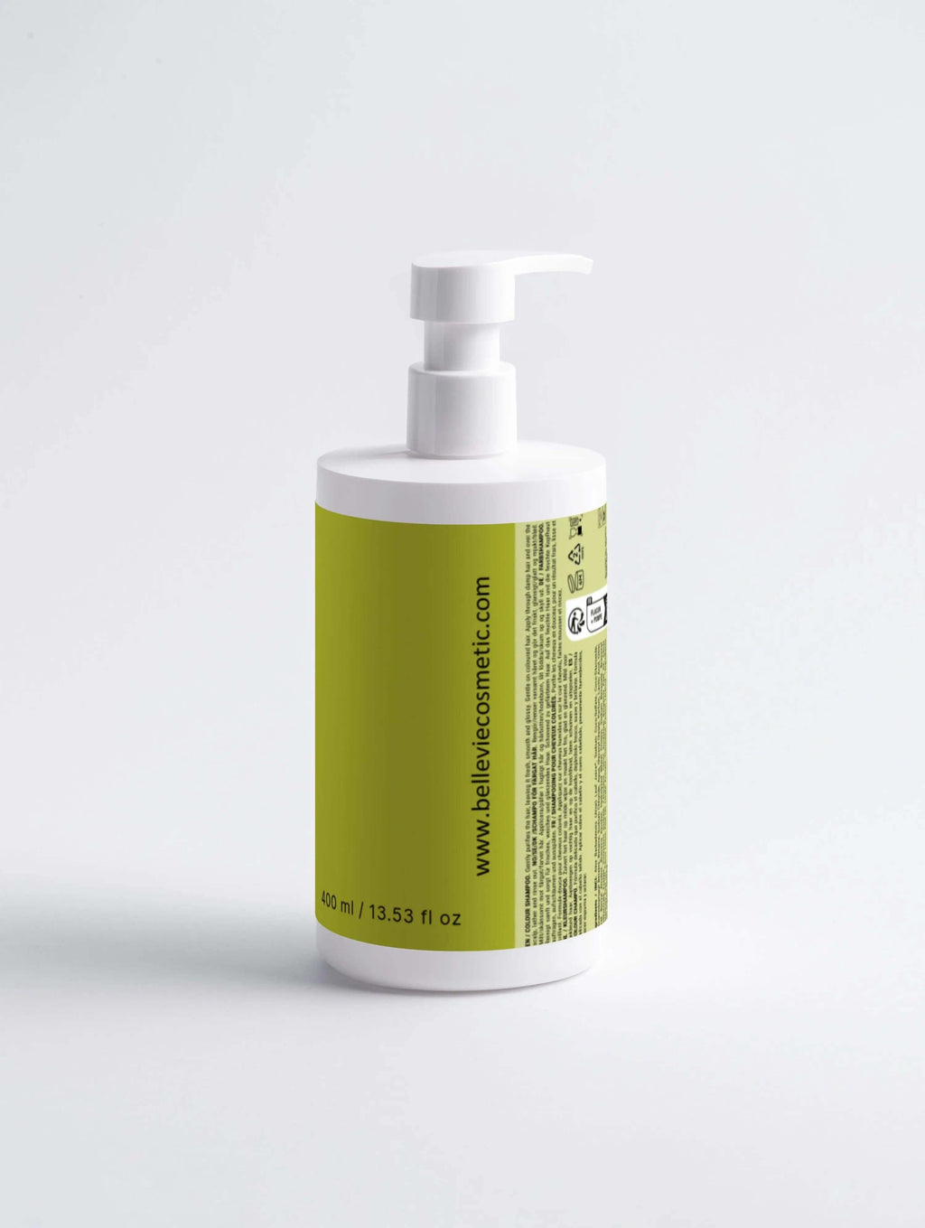 Colour Care Shampoo Peachy Grapefruit Zest 400ml bottle backside kept on a table