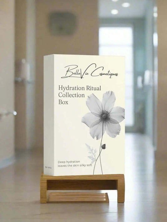 Hydration Ritual Collection Box - Included Oil-to-Milk Cleanser, Moisturising Day Cream, Double Hydration Boost Gel - BelleVie Cosmétiques
