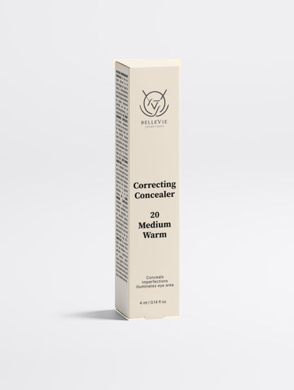 Hydrating Correcting Concealer - 20 Medium Warm | Golden Undertone Radiant Finish