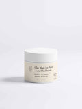 Clay Mask for Pores in a white cylindrical jar with a cream label, black text and a small botanical logo
