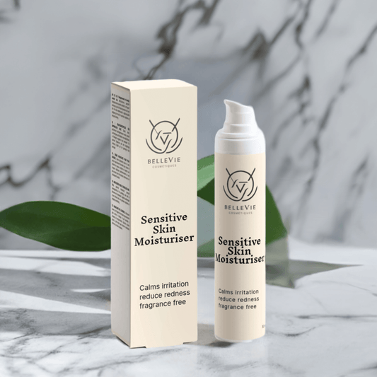 BelleVie Sensitive Skin Moisturiser 50ml in eco-friendly packaging

