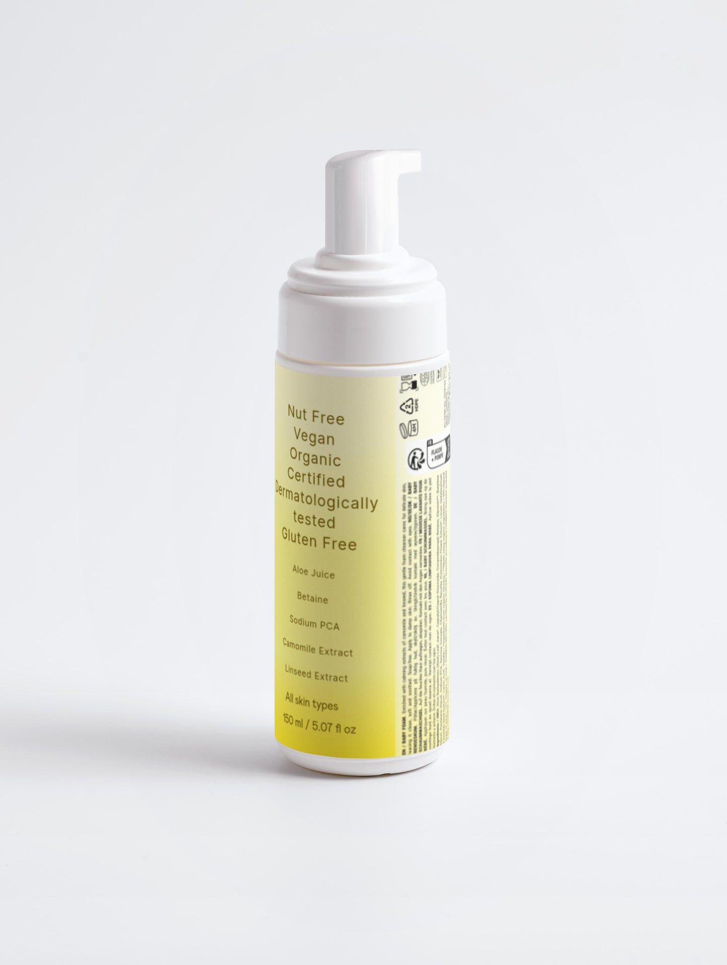 Espuma de Limpeza para Bebé 150ml – Limpeza Ultra-Suave para Pele Sensível e de Recém-Nascido