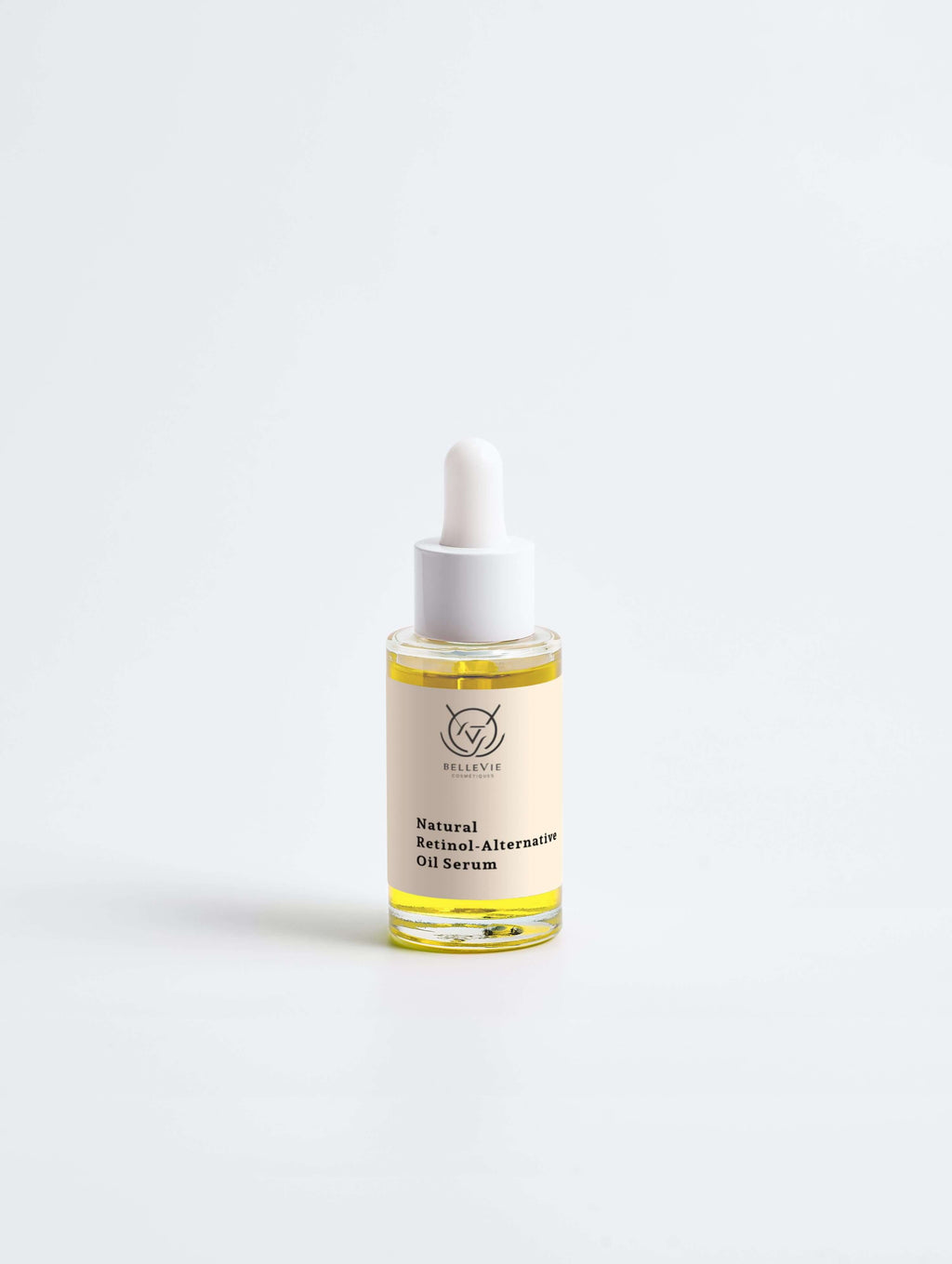 natural retinol oil serum bottle