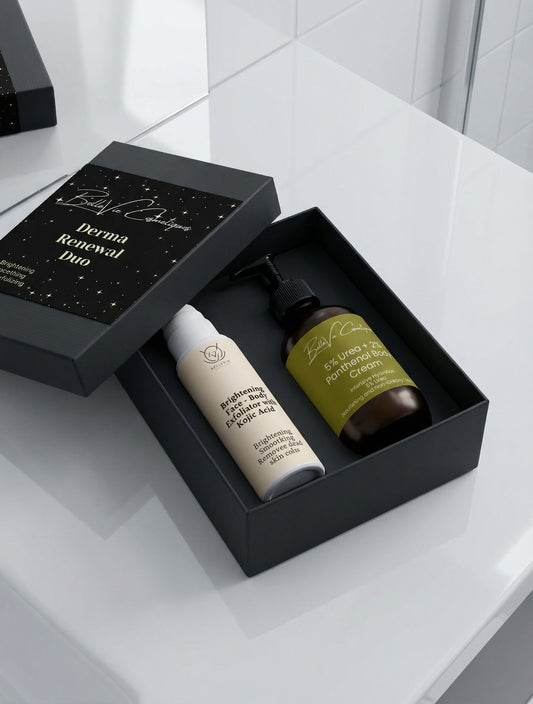 Derma Renewal Duo – Esfoliante Iluminador + Creme Barreira com Ureia