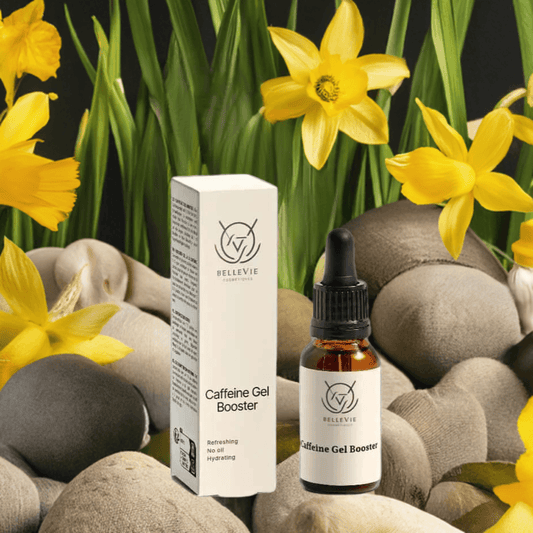 Caffeine Booster Gel 20ml – Belle Vie’s revitalizing concentrate for energized skin with a smooth, refreshed appearance