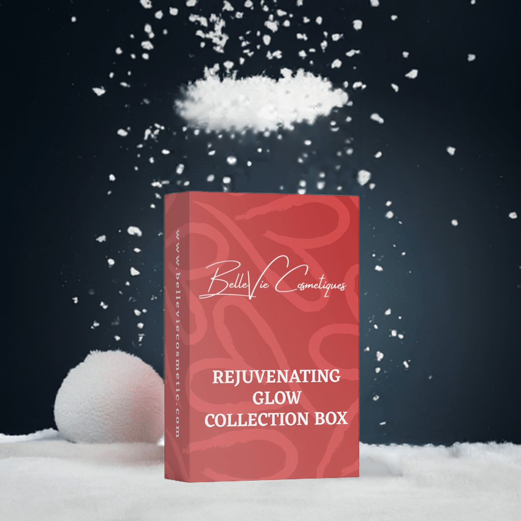 Nighttime anti-aging skincare set from belleviecosmetic.com featuring collagen-rich cream, serum, and eye cream for firm, smooth skin