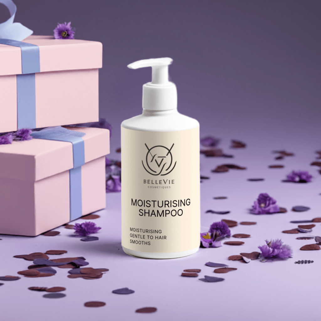 BelleVie sulfate-free moisturising shampoo for all hair types – clean beauty ECOCERT certified EU-made


