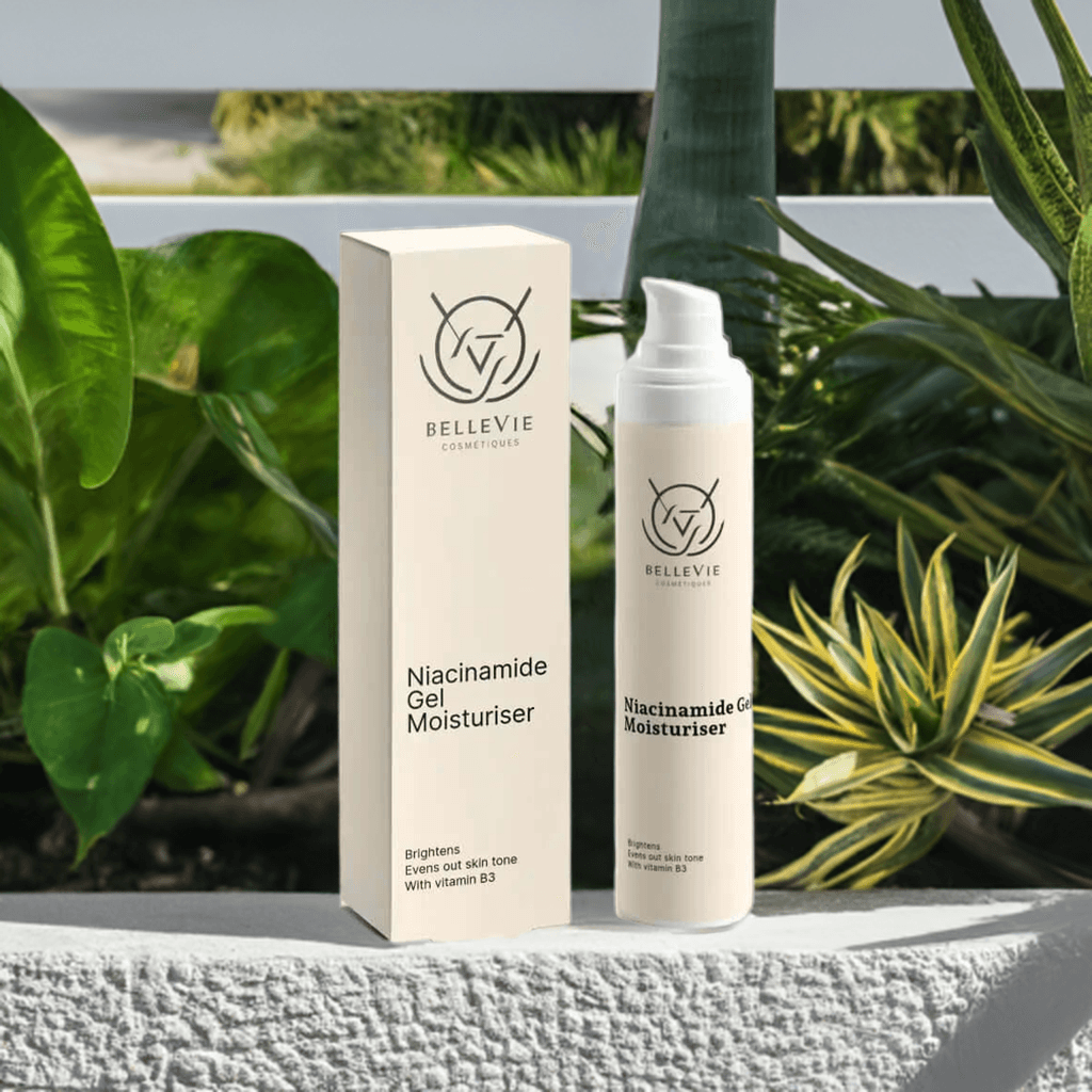 Niacinamide Gel Moisturiser 50ml – achieve smooth, even-toned skin with Belle Vie’s brightening and hydrating gel