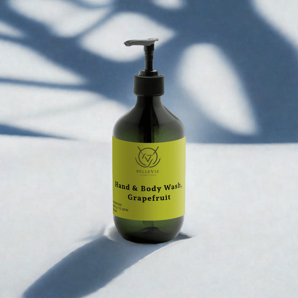 Vegan Grapefruit Body Wash with patchouli and amber vanilla blend