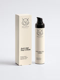 Bellevie Skinhouse Oil-Free Zinc Face Gel for Men, shown with its cream-colored packaging box and a matching pump bottle with a black cap on a light gray background.