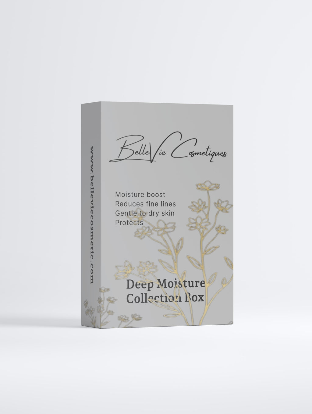 Deep Moisture Collection Box by BelleVie Cosmetiques, designed to boost moisture and reduce fine lines for dry skin.