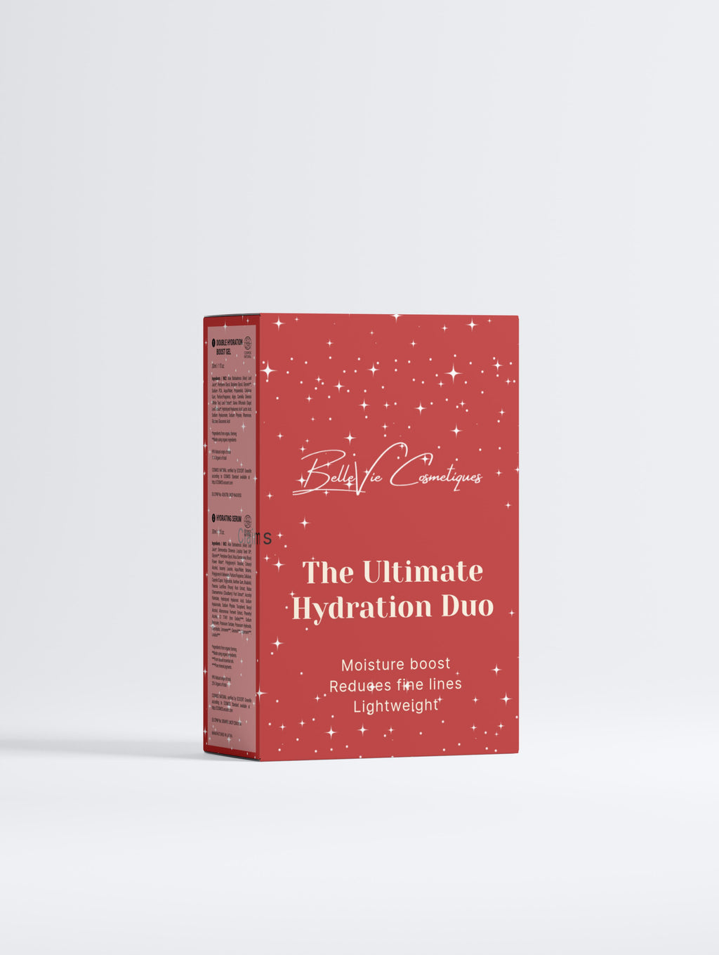 Red box of 'The Ultimate Hydration Duo' on a white background