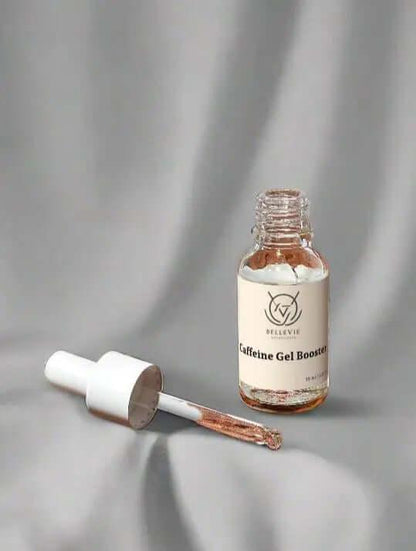 Lightweight caffeine gel texture for under-eye puffiness and tired skin

